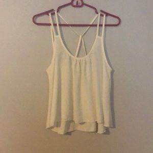 One white flowy tank top